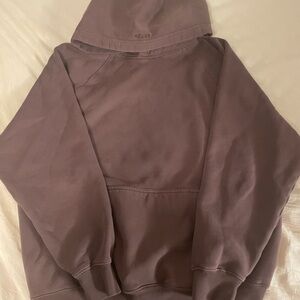 Aritzia Mega Fit Sweatfleece Cozy Fleece Brown Hoodie